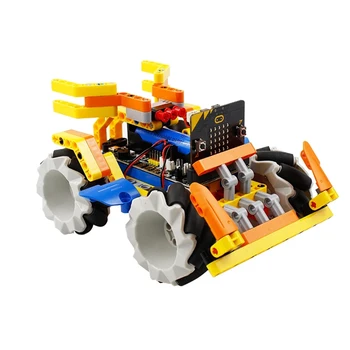 

Program Intelligent Robot Building Block Kit Mecanum Wheel Robot Car For Micro: Bit (No Micro:Bit Board) Children Education Toys