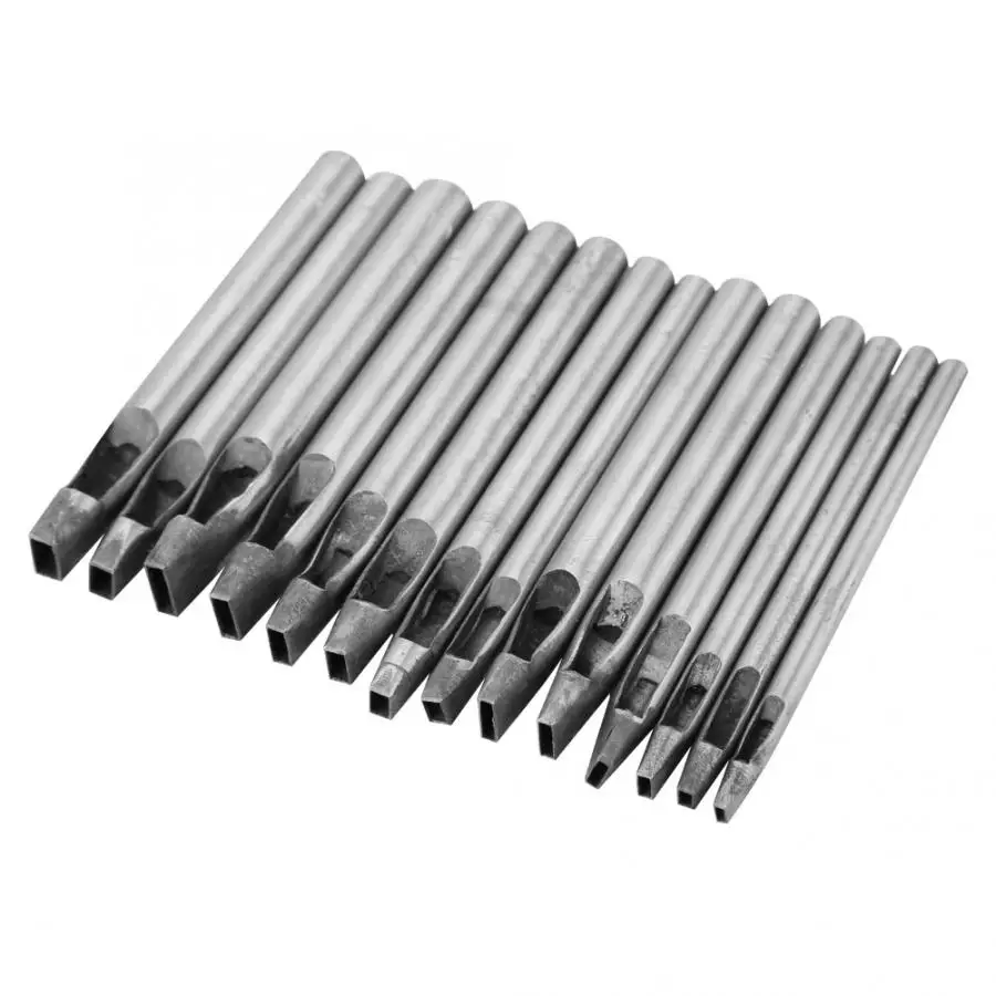 

Leather Craft Tools Punching Leather Craft DIY Tool High Carbon Steel Puncher Rectangle Punch Hole Desktop Punching Hole