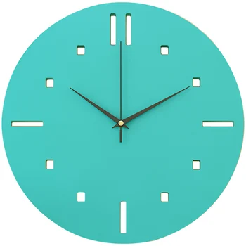 

Nordic Modern Wall Clock Living Room Bedroom Silent Creative Art Clock Wall Home Decor Farmhouse Decor Needle Brief Wood Design