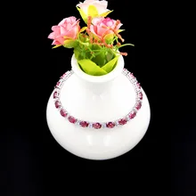 Серебряный 925 Ювелирный Браслет для женщин, кубический цирконий, белые камни, вечерние аксессуары, длина 20 см, бесплатный подарок