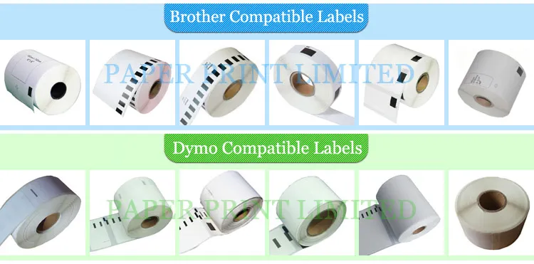 10 x Rolls Dymo 30347 Compatible Labels, 1'' x 1-1/2'', 750 labels per roll