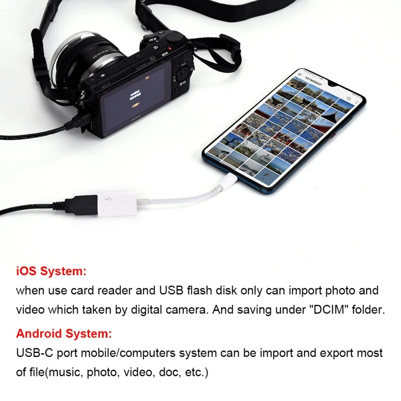 Кабель для передачи данных USB-C type-C к USB 3,0 OTG разъем шнур для телефона камеры планшета Computer7