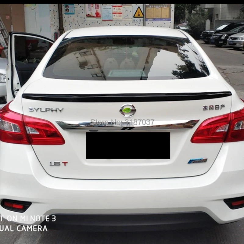 Для Nissan Sentra 2013 до Высокое качество ABS пластик задний спойлер на крыло, крышу багажник губы крышка багажника автомобиля стиль