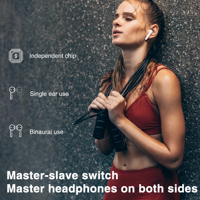 TWS Bluetooth  Wireless Headphones Touch Control LED Display Bluetooth 5.0 Gaming Headset  Sports Waterproof Earphones Earbuds