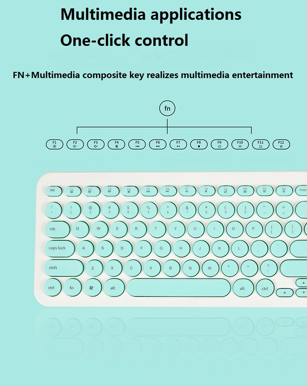 Super Cute Pink Keyboard Ultra Thin Silent Computer Gaming Keyboard