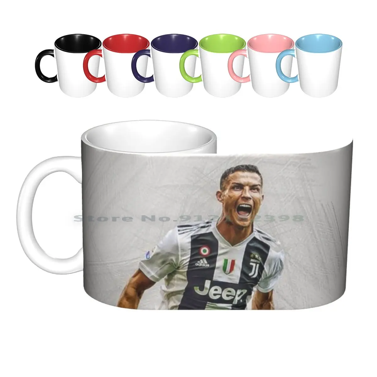 Illustrazione Ronaldo Wallpaper Tazze In Ceramica Tazze Da Caffè Tazza Da Tè Al Latte Cr 7 Art Wallpaper Illustrazione Ronaldo Art Ronaldo