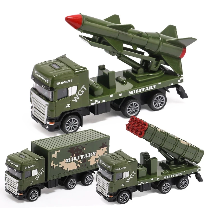 30 Styles Army Armored Military Truck Toy for Boys 1:64 Scale Pull Back Alloy Diecasts Toys Vehicles Models Birthday Gifts Y056 boys classic 1 24 scale 1968 chrysler dodge charger r t fitted diecasts