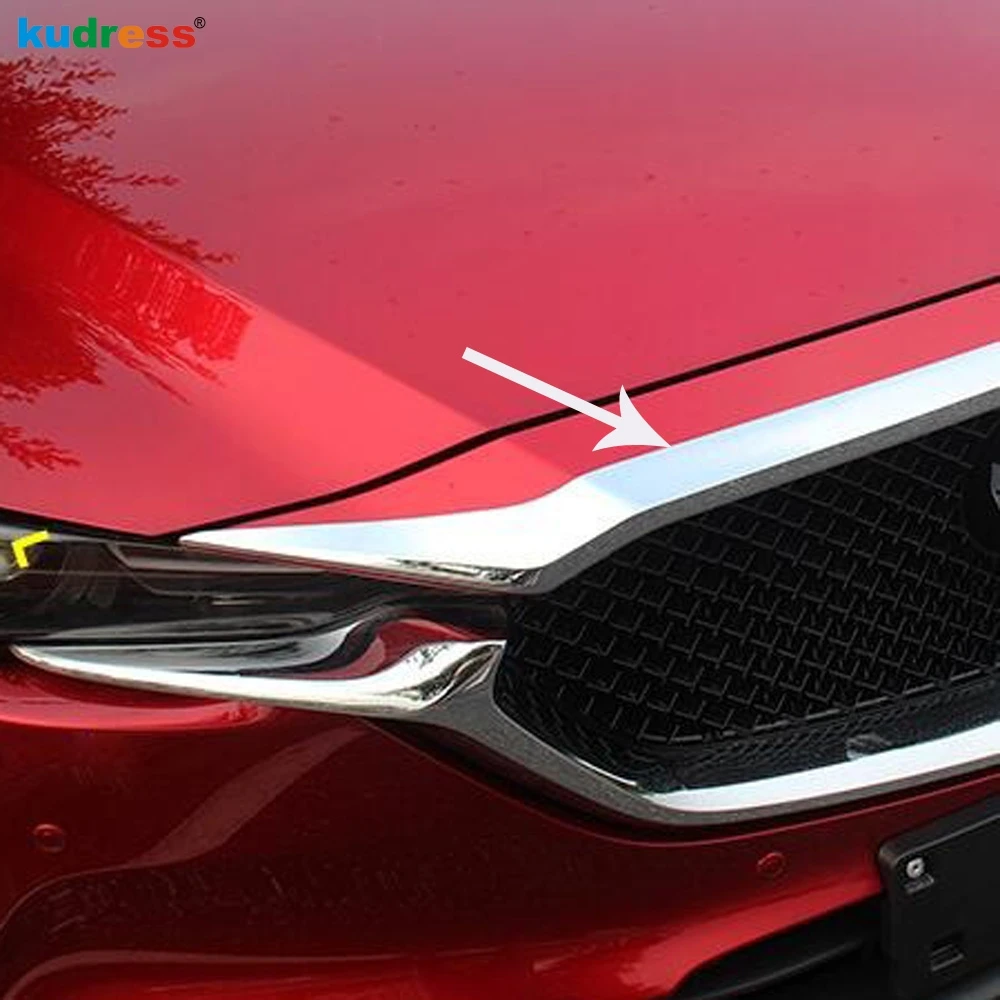 Для Mazda CX5 CX 5 CX8 8 2020 2017 2018 2019 хромированная крышка для машины переднего двигателя