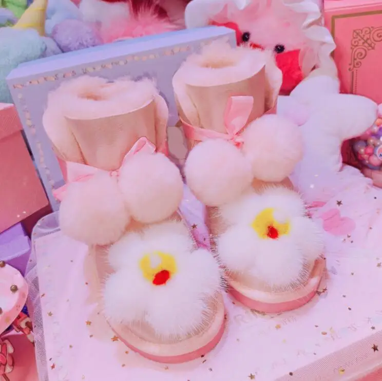 Женская обувь; женские ботинки; зимние сапоги на меху; Новинка года; теплые зимние сапоги до середины икры на плоской подошве с овчьим мехом; X158