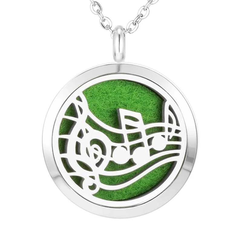 006 Essential Oil Diffuser Locket Pendant Necklace