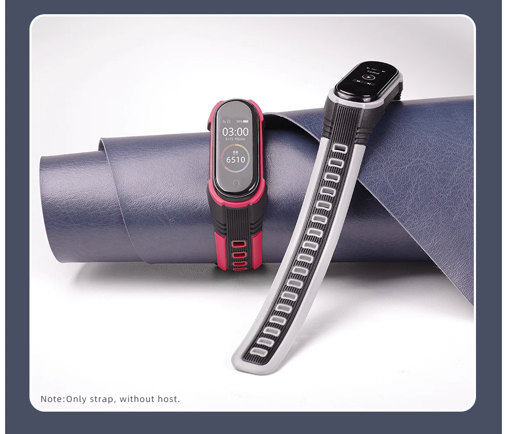 Ремешок Mi Band 5 Новый стиль для 5/4/3 спортивный силиконовый браслет Band5 Смарт часы