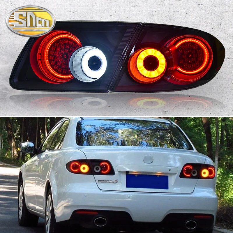 

4PCS Car Styling for Mazda 6 Taillights 2003-2013 for Mazda 6 LED Tail Lamp+Turn Signal+Brake+Reverse LED light