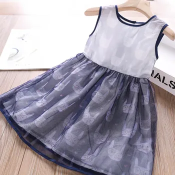 

2020 Summer Girl Animal Head Vest Dress Children's Clothing Wholesale