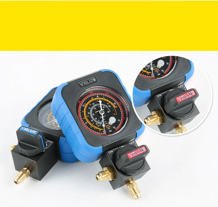 Wert VRM1-B-0403 R22 R410 High-präzision Anti-kollision Kältemittel Gauge Fluor Tabelle Klimaanlage Gauge – Detail 8