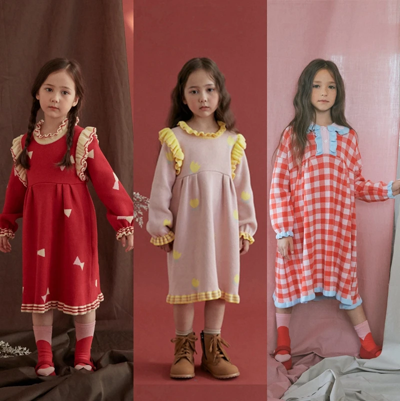 Ins/Популярные платья принцессы для девочек; свитеры; модная Роскошная Одежда для девочек; костюм принцессы; Рождественская одежда