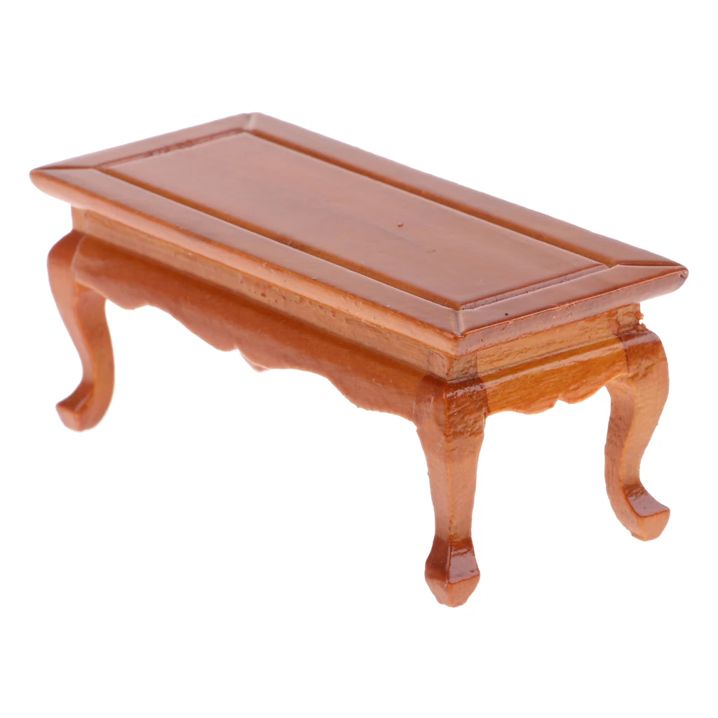 1:12 Wooden End Table Coffee Table Furniture Model Dollhouse Decor