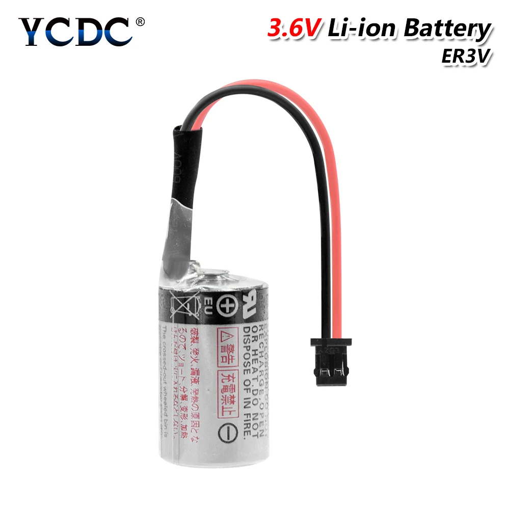 YCDC ER3V 3 6 V 1000mAh PLC батарея для системы ЧПУ литий ионные резервные Аккумуляторы TOSHIBA