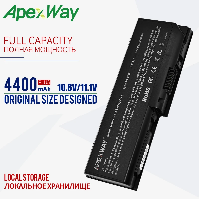 

4400mAh Battery for Toshiba Equium L350D P200 Satellite Pro L350 L350D L355 L355D P200 P200D P205 P205D P300 P300D PA3536U-BRS