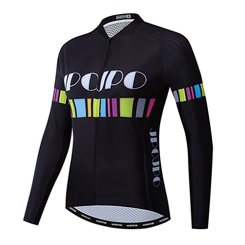 JP6034 Weimostar с длинным рукавом Для женщин Велоспорт Джерси MTB дорожный велосипед куртка Pro женский велосипед Костюмы Mujer Спортивная велосипедная футболка Ropa Ciclismo - Цвет: JP6034