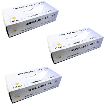 

150Pcs Disposable Latex Gloves Non-Slip Household Cleaning Products M