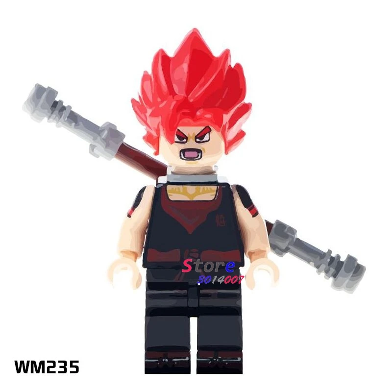 WM235 50 шт. Американский ТВ фильм Cheetara Лев-о Mumm-Ra Thundercats Pantro Tigro Bengali строительные блоки кирпичи игрушки для мальчиков - Цвет: WM235