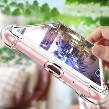 Coque transparente en Silicone TPU Ultra mince pour iPhone, compatible modèles 5, 6, 6s, 7, 8, 11, 12 Pro Max, XS Max, XR, X, SE 2020 