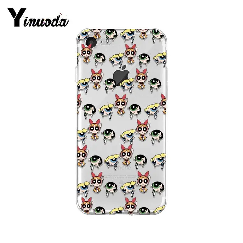 A8 Чехол Yinuoda The Powerpuff для девочек, мягкий чехол для телефона iPhone 8 7 6 6S Plus X XS MAX 5 5S SE XR 10, чехол Capa 11 pro max - Цвет: A8