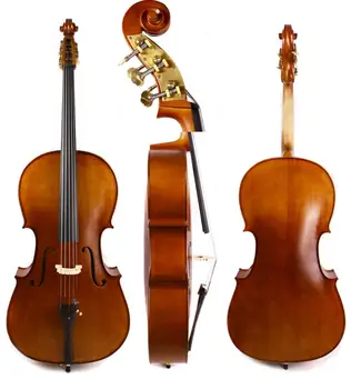 

4/4 Cello 5 string cello Hand Made Maple Spruce Metal Cello peg