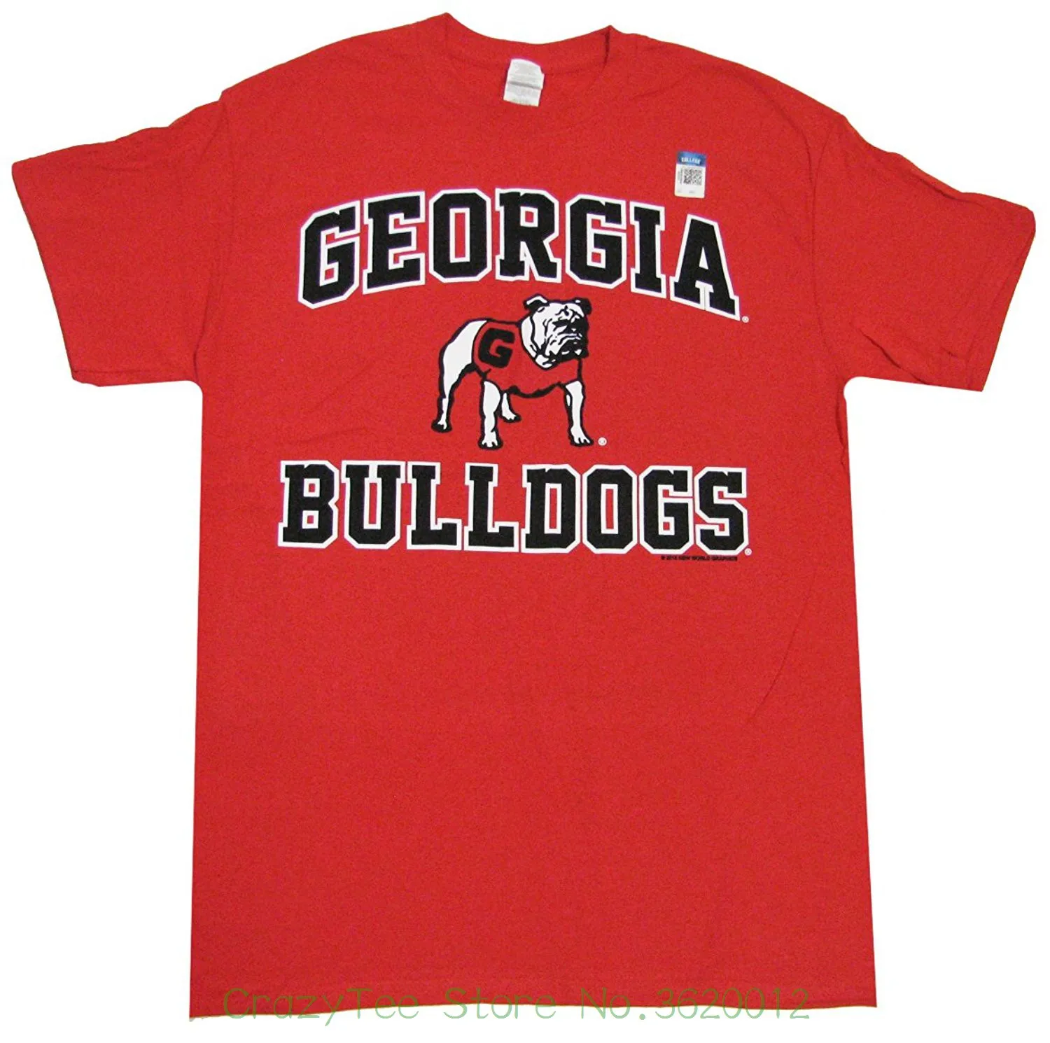 

2019 New Fashion T Shirt Men Cotton New World Graphics Georgia Bulldogs Classic Uga Mascot T-Shirt