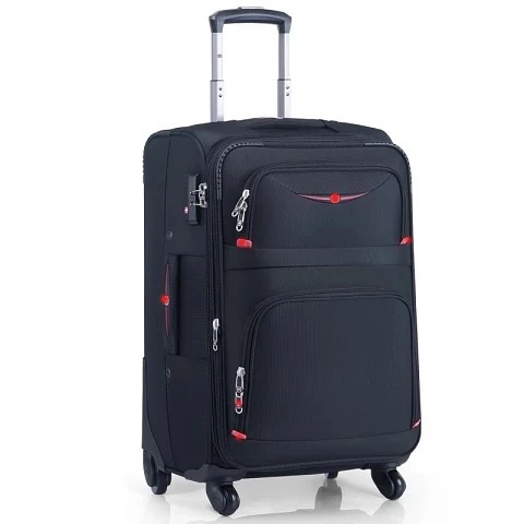 Швейцарский известный бренд Набор сумки для багажа на колёсиках spinner carry on trolley valise модный чемодан в деловом стиле дорожная сумка с колесиками - Цвет: Black(single)