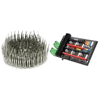 

200PCS 2.54mm Pitch Male Pin Connector Pin Crimp Terminal Connector(Male) with Ramps 1.6 Plus Expansion Control Panel