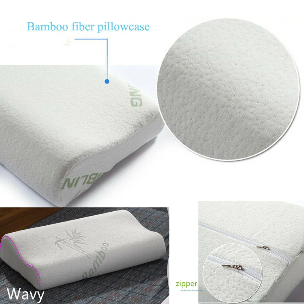 Мягкая сумка для путешествий Memory пена, латекс подушка для шеи подушка из бамбукового волокна с медленным восстановлением формы