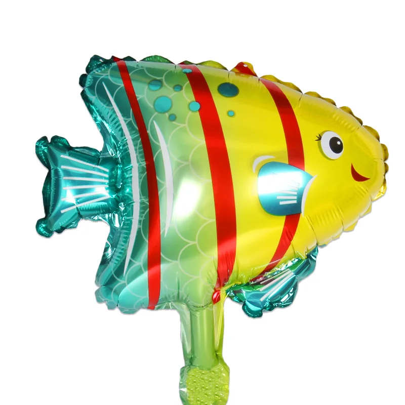 1 шт. мини голова животного фольги Воздушные шары Дети День рождения тема джунгли вечерние Океаническая рыба шары надувные игрушки детский душ Единорог Вечерние