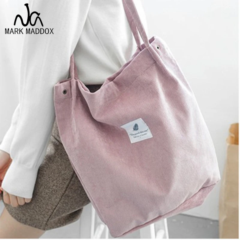 

2020 Solid Corduroy Shoulder Bags Environmental Shopping Bag Tote Package Crossbody Bags Purses Casual Handbag For Women