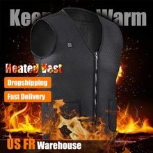 Для мужчин и женщин открытый USB инфракрасный нагревательный жилет куртка зимняя гибкая электрическая тепловая одежда жилет для спорта пешие прогулки