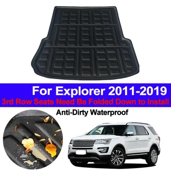 

Rear Boot Cargo Liner Trunk Floor Mat Tray Carpet Protector for Ford Explorer 2011-2019