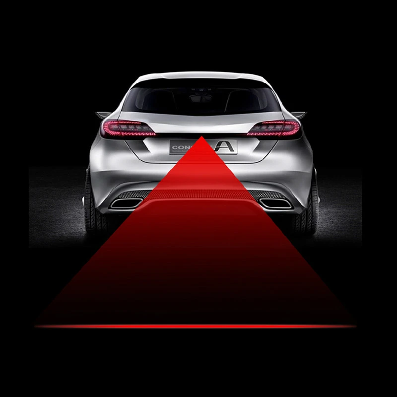 Car Rear LED Laser Anticollision Tail Fog Light Brake Parking Lamp Warnin qlll