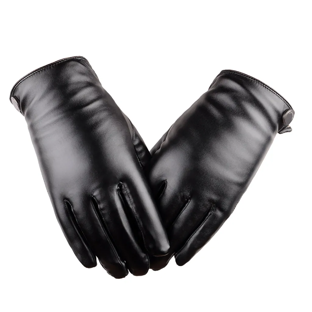 Весна зима новые модные мужские теплые ветрозащитные зимние перчатки для вождения перчатки для сенсорного экрана кожаные перчатки# O29