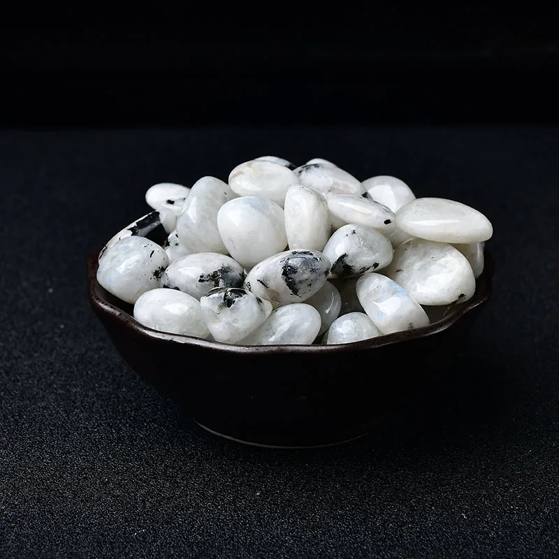 Natural Moonstone Crystal Quartz Gravel Specimen 10-30mm Healing Stone Reiki for Aquarium Home Decor Handmade Diy Gift 5