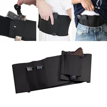 

Concealed Carry Holster Tactical Right Left hand Belly Band Airsoft Gun Case with Magazine Pouch for Universal Pistol Combat