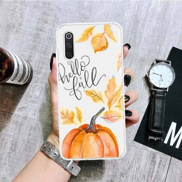 Pumpkin Happy Fall Autumn Phone Case For Xiaomi Redmi Note 10 9 8 Pro 9S 8 8T 7 6 5 6A 7A 8A 9A 9C 4X S2 K20 K30 Art Cover Coque FB187-1
