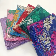 Последние Африканские кружева красное кружево вышивка кружевная ткань сетка кружевная отделка Свадебное кружево с бисером для платьев WHB8-5 03