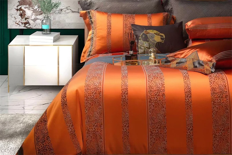 Waliicorners Satin Silky Quilt/Duvet Cover Set Bed Linen Bedspread Pillowcase Luxury Vintage Jacquard And Egyptian Cotton Bohemia Bedding Set 25 H3d37f195eef149e68dbf0a61a6ea0575D