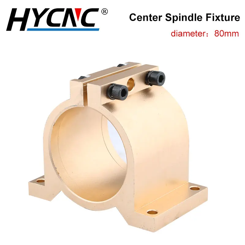 

CNC Spindle Clamp, Center Split Clamping Bracket, 80mm Aluminum Holding Seat Mounting Frame, Used For Engraving Electric Tools