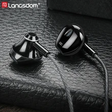 Langsdom Super Bass Наушники Медь Водитель Музыкальные наушники с Микрофоном 3.5 мм в ухо Стерео Гарнитура для Телефона fone де ouvido