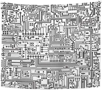 

Tapestry Tech Computer Circuit Board Pattern Electric Motherboard Graphic Black Tapestries Wall Hanging for Living Room Bedroom