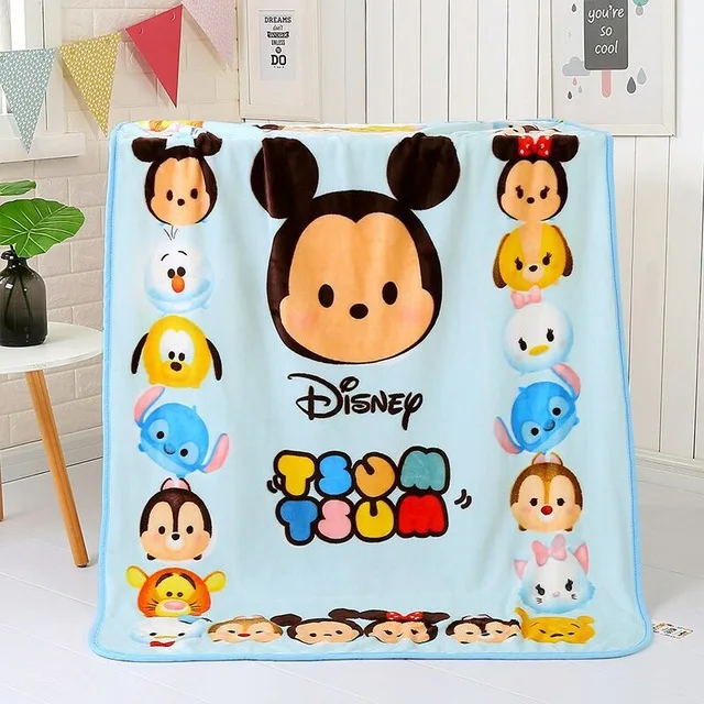 Мультяшный плюшевый TSUM одеяло Disney 100x140 см Коралловое флисовое детское домашнее