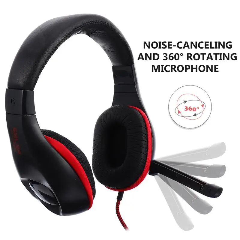 Stereo Gaming Headset For Xbox one PS4 PC 3 5mm Wired Over Head Gamer Headphone With Microphone Volume Control Game Earphone