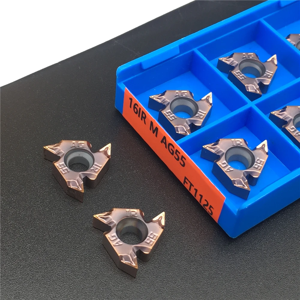 

16IR M AG55 FT1125 carbide inserts Thread Turning tool cutting tool Lathe Tools Milling cutter CNC 16IRAG55