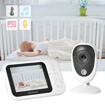 

3.5inch Color TFT display Baby Monitor Wireless Baby Temperature IR Night Two-way Voice Sensor Digital Baby Monitoring